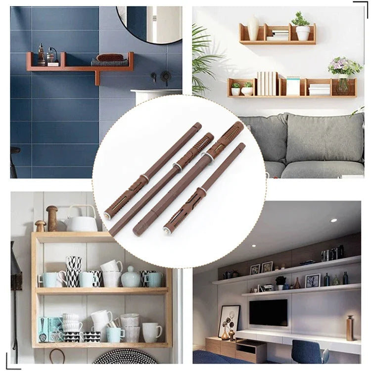 10 PCS Concealed Layer Board Pin Wall Bookshelf Invisible Bulkhead Nail, 10x145mm, 10x145mm