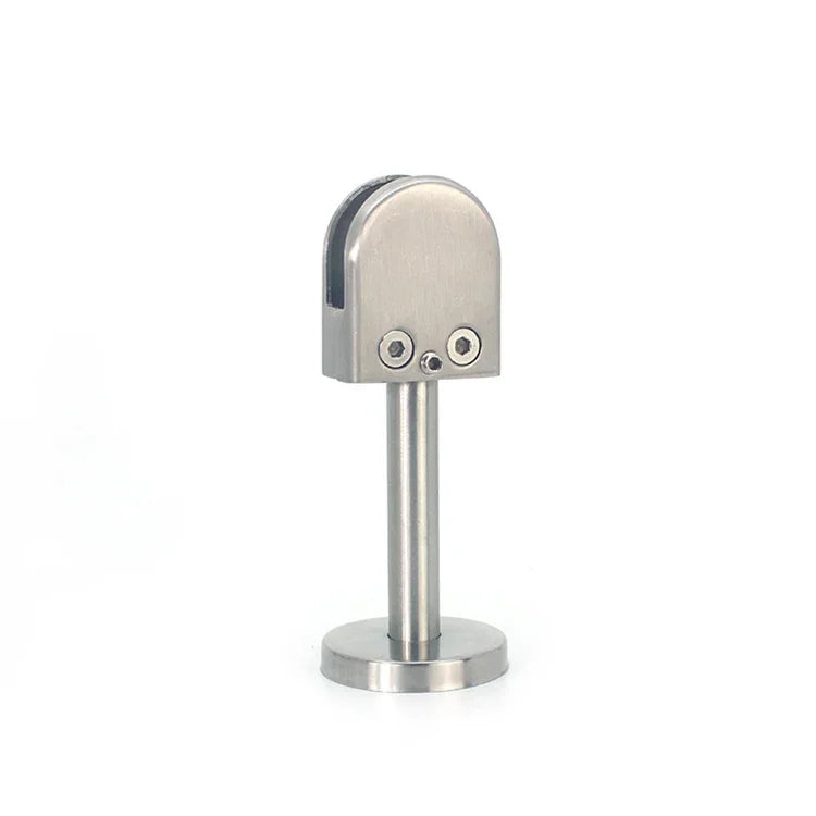 201 Stainless Steel Glass Fish Mouth Support Rod Fixing Clip with 14x40mm Rod, Specification: S, S, with 14x40mm Rod