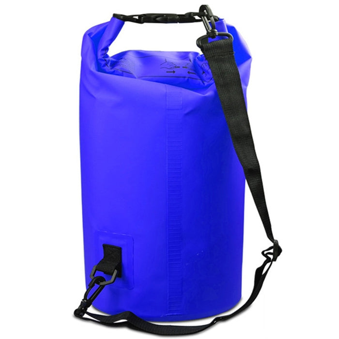 Outdoor Waterproof Single Shoulder Bag Dry Sack PVC Barrel Bag, Capacity: 10L, Capacity: 10L (Pink), Capacity: 10L (Dark Blue), Capacity: 10L (Orange), Capacity: 10L (Green), Capacity: 10L (Sky Blue), Capacity: 10L (Yellow), Capacity: 10L (Black)
