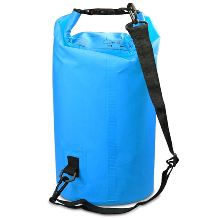 Outdoor Waterproof Single Shoulder Bag Dry Sack PVC Barrel Bag, Capacity: 10L, Capacity: 10L (Pink), Capacity: 10L (Orange), Capacity: 10L (Green), Capacity: 10L (Sky Blue), Capacity: 10L (Yellow), Capacity: 10L (Black), Capacity: 10L (Dark Blue)