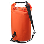 Outdoor Waterproof Double Shoulder Bag Dry Sack PVC Barrel Bag, Capacity: 20L, Capacity: 20L (Sky Blue), Capacity: 20L (Yellow), Capacity: 20L (Black), Capacity: 20L (Dark Blue), Capacity: 20L (Orange), Capacity: 20L (Pink), Capacity: 20L (Green)