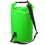 Outdoor Waterproof Double Shoulder Bag Dry Sack PVC Barrel Bag, Capacity: 20L, Capacity: 20L (Green), Capacity: 20L (Sky Blue), Capacity: 20L (Yellow), Capacity: 20L (Black), Capacity: 20L (Dark Blue), Capacity: 20L (Orange), Capacity: 20L (Pink)