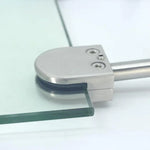 304 Stainless Steel Glass Fish Mouth Support Rod Fixing Clip with 14x80mm Rod, Specification: XL, XL, with 14x80mm Rod