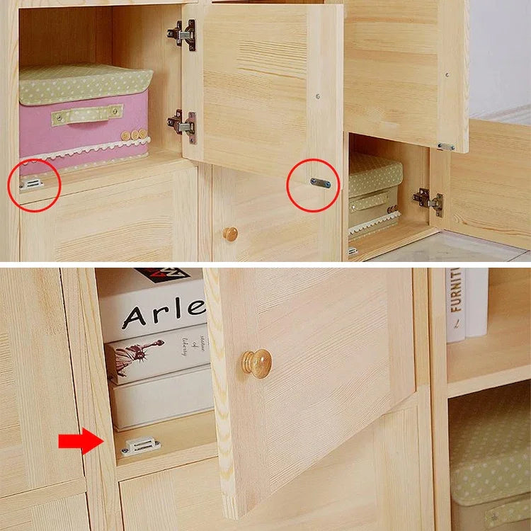 30 PCS Plastic Strong Magnetic Cupboard Door Suction Wardrobe Bookcase Home Accessories, Size: M, M