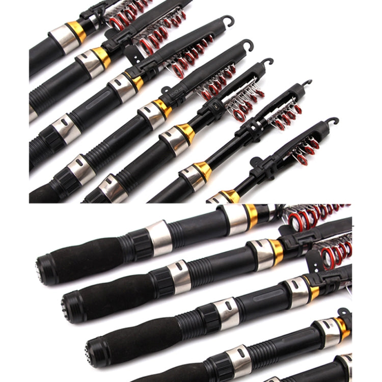 36cm Portable Telescopic Sea Fishing Rod Mini Fishing Pole, Extended Length : 2.1m, 2.1m