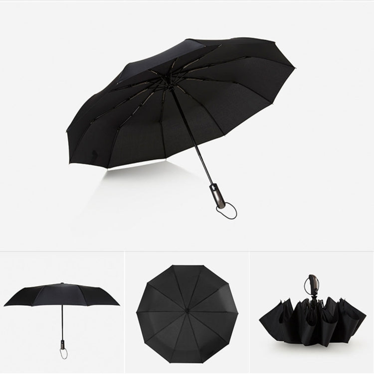 Automatic Lightweight Portable Three Folding Waterproof Anti-UV Umbrella