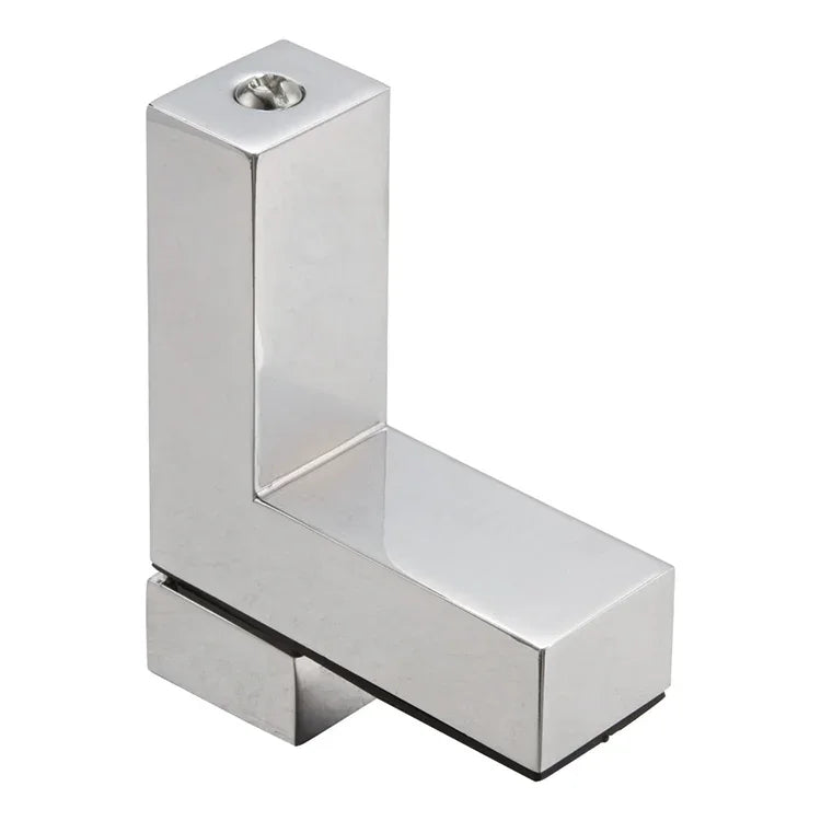 3-24mm F Type Glossy Polished  Zinc Alloy Fixed Clip Glass Wood Layer Board Bracket, 3-24mm Glossy