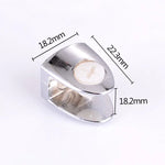 15 PCS Zinc Alloy Bright Fixed Bracket Connection Nail Glass Fixing Clamp, Nail