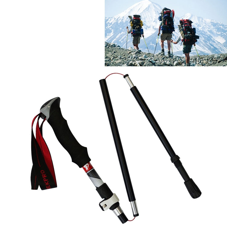 5 Node Portable Foldable Aluminium Alloy Alpenstocks Trekking Poles, Folding Length : 28.5CM, Folding Length : 28.5CM (Blue), Folding Length : 28.5CM (Red), Folding Length : 28.5CM (Black), Folding Length : 28.5CM (Green)