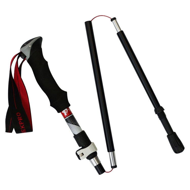 5 Node Portable Foldable Aluminium Alloy Alpenstocks Trekking Poles, Folding Length : 28.5CM, Folding Length : 28.5CM (Black), Folding Length : 28.5CM (Green), Folding Length : 28.5CM (Blue), Folding Length : 28.5CM (Red)