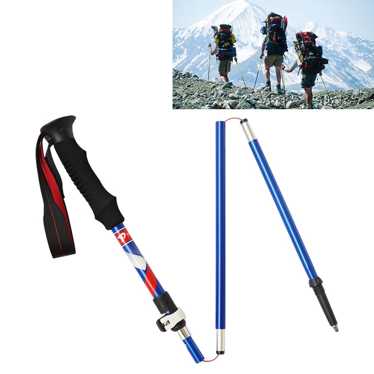 5 Node Portable Foldable Aluminium Alloy Alpenstocks Trekking Poles, Folding Length : 35CM, Folding Length : 35CM (Black), Folding Length : 35CM (Green), Folding Length : 35CM (Blue), Folding Length : 35CM (Red)