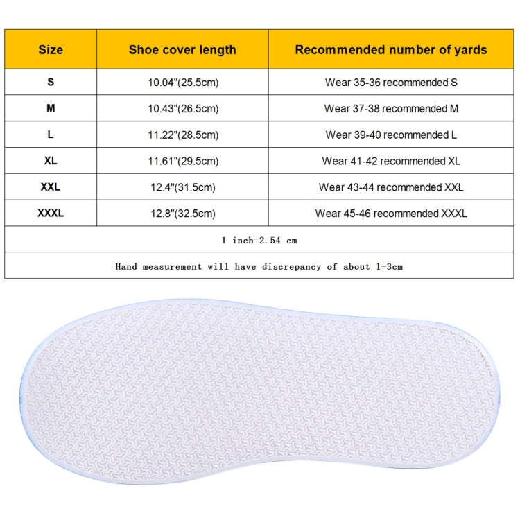 Fashion PVC Non-slip Waterproof Thick-soled Shoe Covers Size: XXL, XXL, Size: XXL