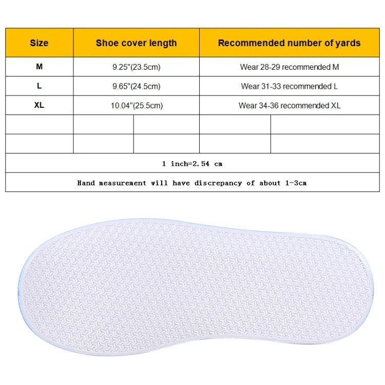 Fashion Children PVC Non-slip Waterproof Thick-soled Shoe Cover Size: M, Size: M