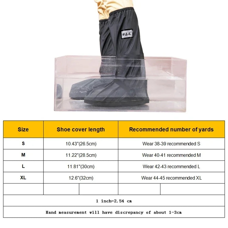 Outdoor High Tube Rainproof Snowproof Thickened Rain Shoes Size: L, Size: L