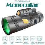 Moge 12x50 Professional HD Monocular Night Vision Telescope With Tripod, Moge 12x50 With Tripod