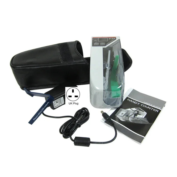 V30 Mini Portable Multi Paper Currency Counting Money Counter, UK Plug, UK Plug