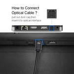 EMK 5m OD4.0mm Toslink Male to Male Digital Optical Audio Cable, Length: 5m