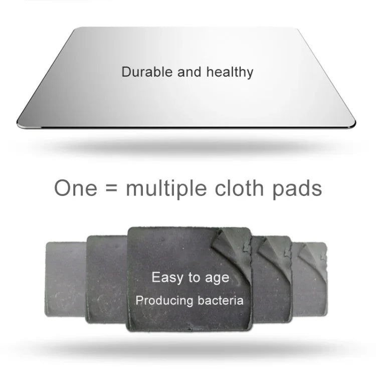 Circle Shape Aluminum Alloy Double-sided Non-slip Mat Desk Mouse Pad, Circle Shape