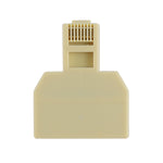 RJ45 Dual Ports LAN Ethernet Connector Network Adapter, 2 RJ45 Female to RJ45 Male