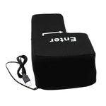 Big Enter Button USB Computer Desktop Pillow Creative Vent Enter Key Hand Pillow(Black)