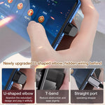 40Gbps USB-C / Type-C 4.0 Male to Female Adapter, Type-C 4.0 M to F Dual Elbow