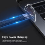 10Gbps USB Male to USB Female Soft Flat Sync Data Fast Charging Cable, USB Male to USB Female