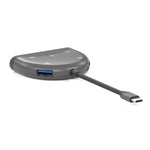 NK-3039 5 in 1 USB-C / Type-C Male to TF / SD Card Slot + 3 USB Female Adapter, NK-3039
