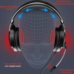 YINDIAO Q2 Head-mounted Wired Gaming Headset with Microphone, Version: Single USB Sound Card, Q2 Single USB Sound Card(White)