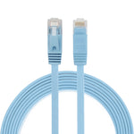 2m CAT6 Ultra-thin Flat Ethernet Network LAN Cable, Patch Lead RJ45, Length: 2m