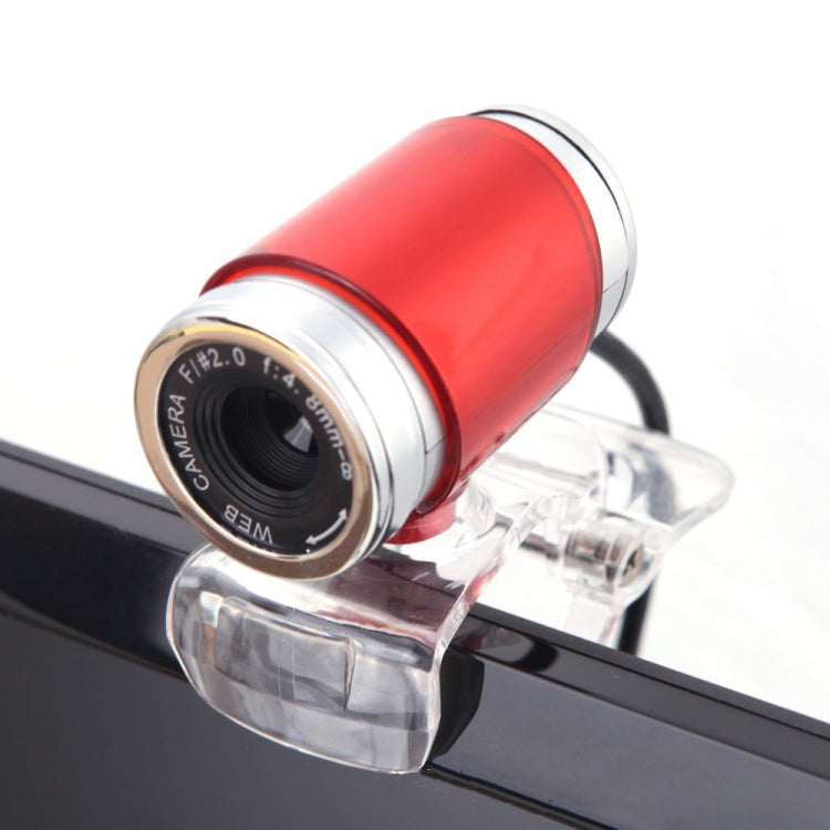 HXSJ A860 30fps 480P HD Webcam for Desktop / Laptop, with 10m Sound Absorbing Microphone, Length: 1.4m, A860 Red, A860 Red + Black, A860 Black, A860 Grey, A860 Blue