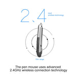 PR-08 6-keys Smart Wireless Optical Mouse with Stylus Pen & Laser Function, Laser Function Grey, Laser Function Blue, Laser Function Red, Laser Function White, Laser Function Black