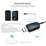 KN330 3 in 1 USB Bluetooth 5.0 Adapter Audio Transmitter Receiver with Switch Button & 3.5mm AUX Interface, KN330