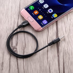 3.5mm Male to Micro USB Male Audio AUX Cable, Length: about 40cm, Micro USB 40cm