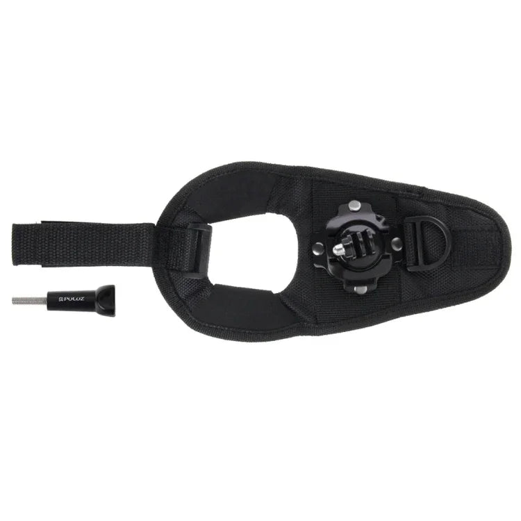 PULUZ 360 Degree Rotation Glove Style Palm Strap Mount Band for GoPro, Insta360, DJI and Other Action Cameras, Glove Palm Strap