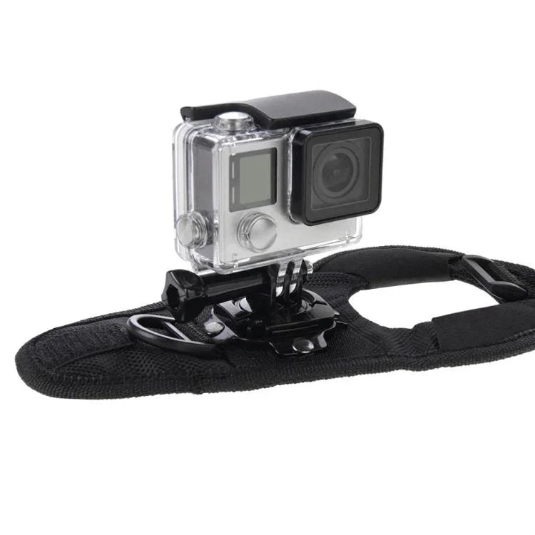PULUZ 360 Degree Rotation Glove Style Palm Strap Mount Band for GoPro, Insta360, DJI and Other Action Cameras, Glove Palm Strap