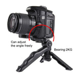 PULUZ Grip Folding Tripod Mount with Adapter & Screws for DJI, Insta360, GoPro and Other Action Cameras, Load Max: 2kg, Load Max: 2kg