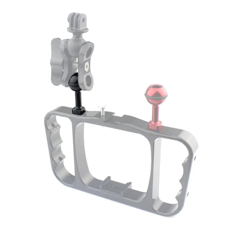 PULUZ 1/4 inch Screw Aluminum Ball Adapter Mount for GoPro, Insta360, DJI and Other Action Cameras, Diameter: 2.5cm, 1/4 inch Screw(Black), 1/4 inch Screw(Blue)