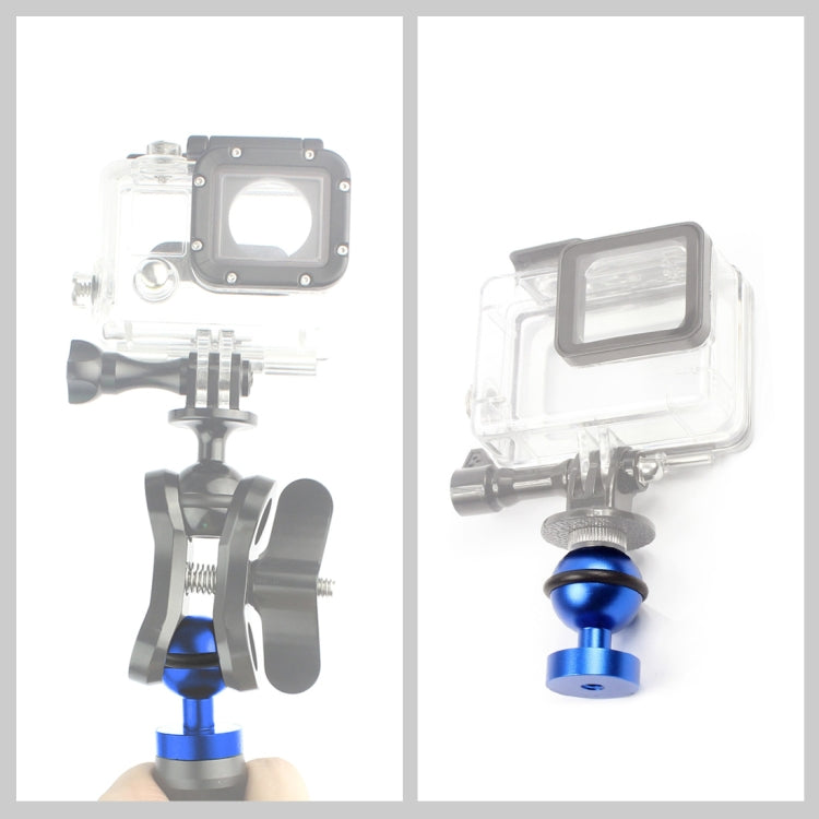 PULUZ CNC Aluminum Ball Head Adapter Mount for GoPro, Insta360, DJI and Other Action Cameras, Diameter: 2.5cm, CNC Aluminum (Blue), CNC Aluminum (Red), CNC Aluminum (Black)