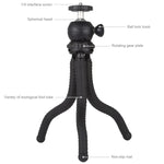 PULUZ Mini Octopus Flexible Tripod Holder with Ball Head for DJI, Insta360, GoPro and Other Action Cameras, SLR Cameras, Cellphone, Size: 25cmx4.5cm, 25cm Tripod
