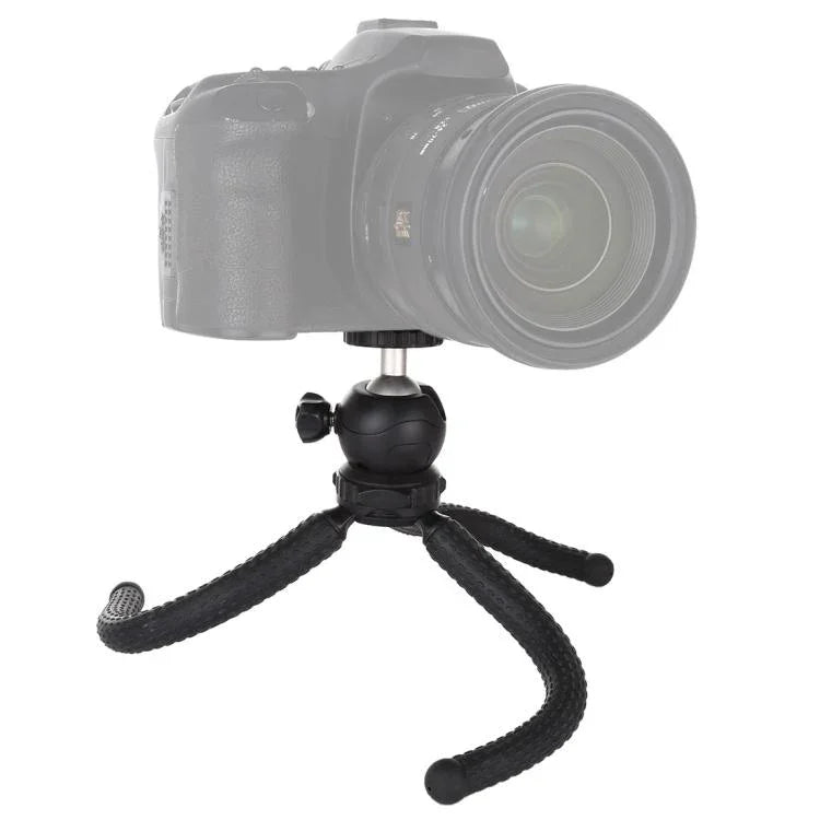 PULUZ Mini Octopus Flexible Tripod Holder with Ball Head for DJI, Insta360, GoPro and Other Action Cameras, SLR Cameras, Cellphone, Size: 25cmx4.5cm, 25cm Tripod
