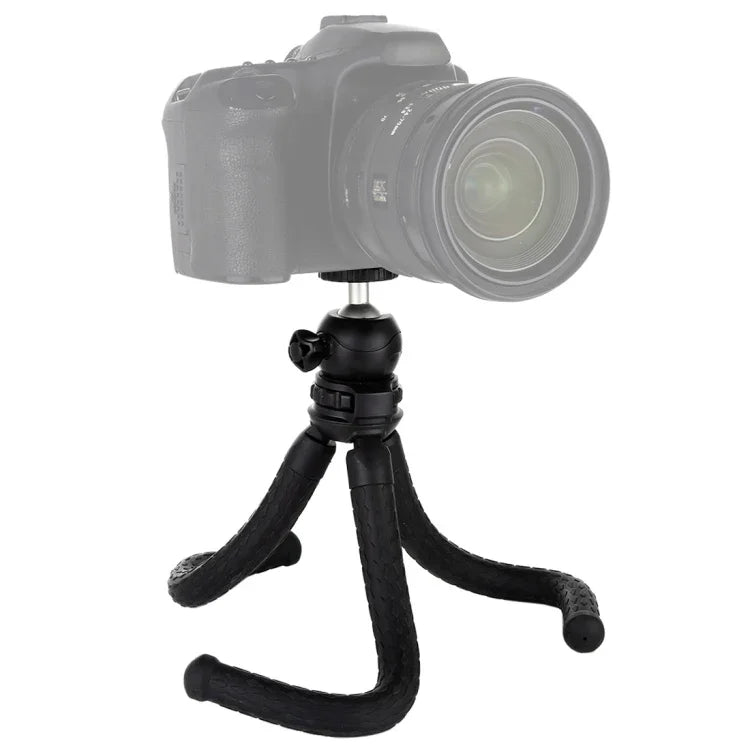 PULUZ Mini Octopus Flexible Tripod Holder with Ball Head for SLR Cameras, DJI, Insta360, GoPro and Other Action Cameras, Cellphone, Size:30cmx5cm, 30cm Tripod