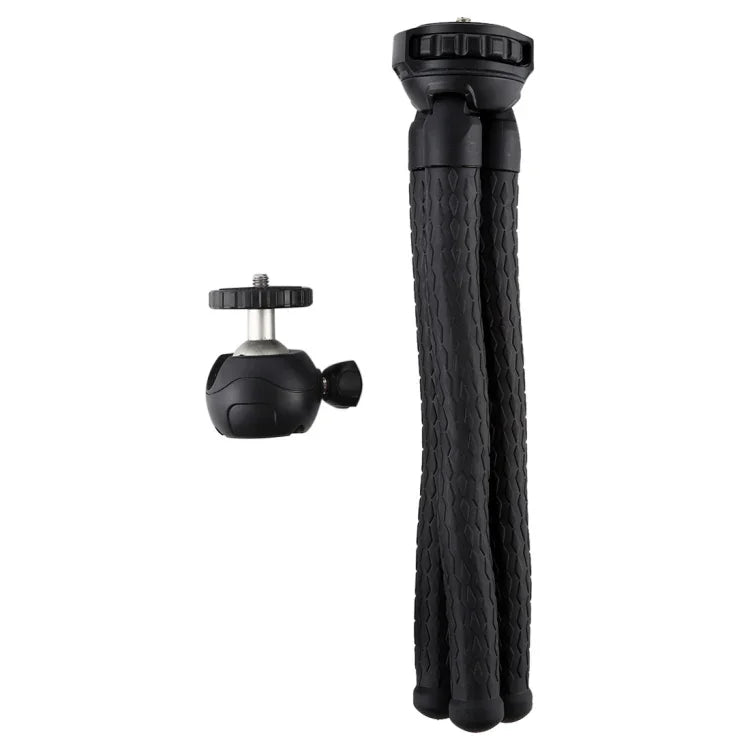PULUZ Mini Octopus Flexible Tripod Holder with Ball Head for SLR Cameras, DJI, Insta360, GoPro and Other Action Cameras, Cellphone, Size:30cmx5cm, 30cm Tripod