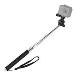 PULUZ Extendable Handheld Selfie Monopod for DJI, Insta360, GoPro and Other Action Cameras, Length: 22.5-80cm, Length: 22.5-100cm