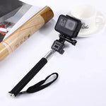 PULUZ Extendable Handheld Selfie Monopod for DJI, Insta360, GoPro and Other Action Cameras, Length: 22.5-80cm, Length: 22.5-100cm