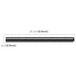 PULUZ 250mm Aluminum Alloy Carbon Fiber Floating Buoyancy Selfie-stick Extension Arm Rods for DJI, Insta360, GoPro and Other Action Cameras, 250mm