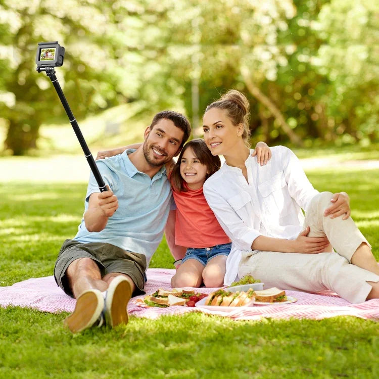 PULUZ 73.5cm Metal Selfie Stick Monopod with Invisible Adapter Base & Screw for Insta360 One RS / X2 / X3 / DJI Osmo 360, 70cm Monopod