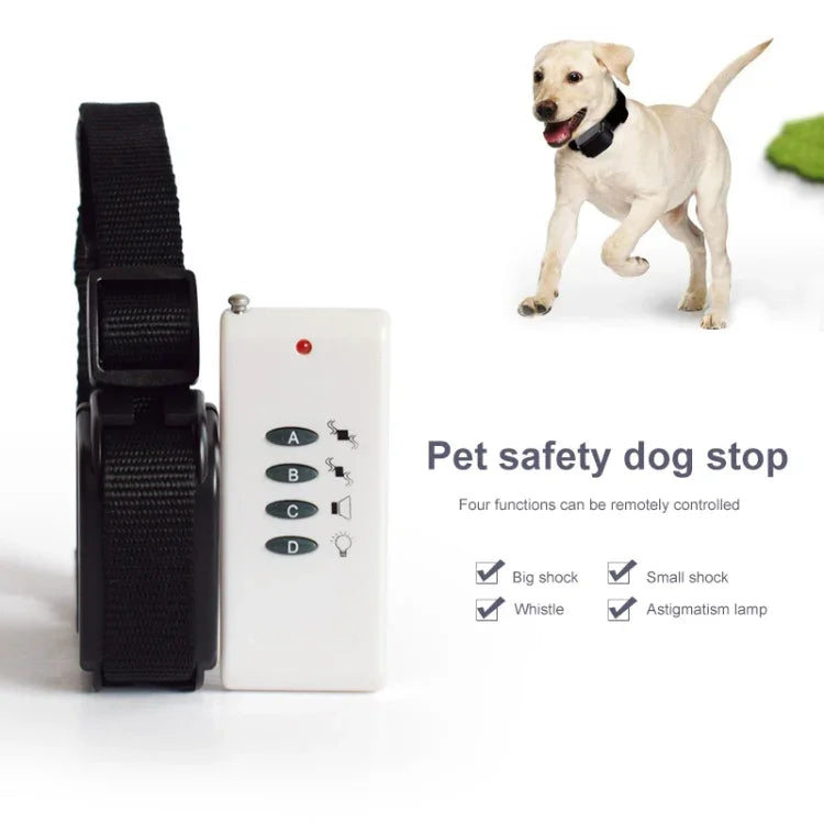 Electric Dog Remote Control Training, White