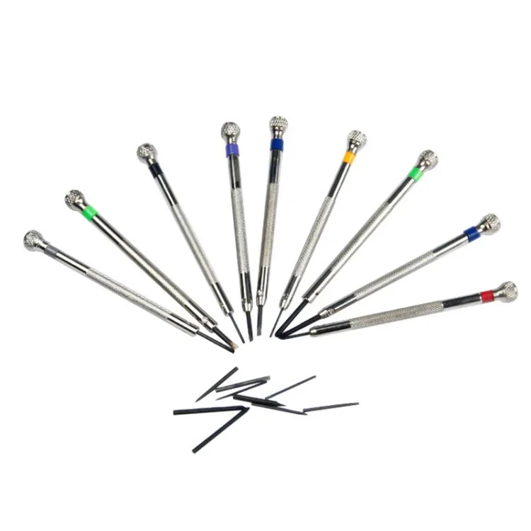 9 PCS 0.5mm-2.5mm Watch Repair Screwdriver Tools Set Kit, 9 in 1