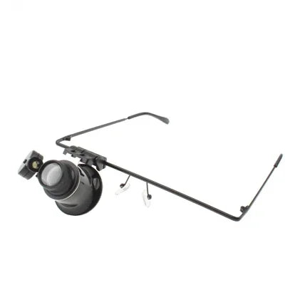20X Glasses Type Watch Repair Magnifier with LED Light, 9892A