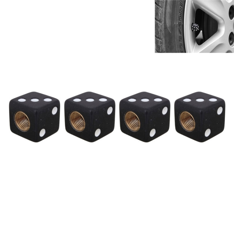 Universal 8mm Dice Style Plastic Car Tire Valve Caps, Pack of 4, Dice Shape 3, Dice Shape 3 Magenta, Dice Style 3